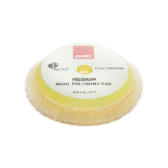 RUPES Medium Yellow Wool Pad - 4 inch