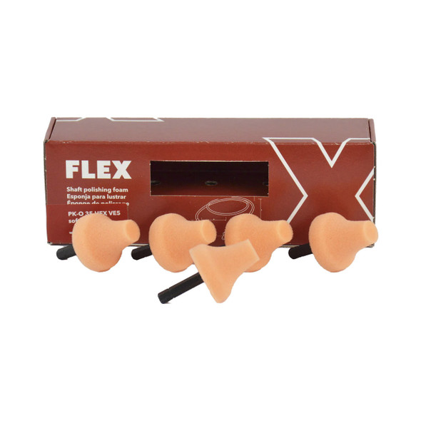 FLEX Flexible shaft Accessory 5pc Set Cone Orange 