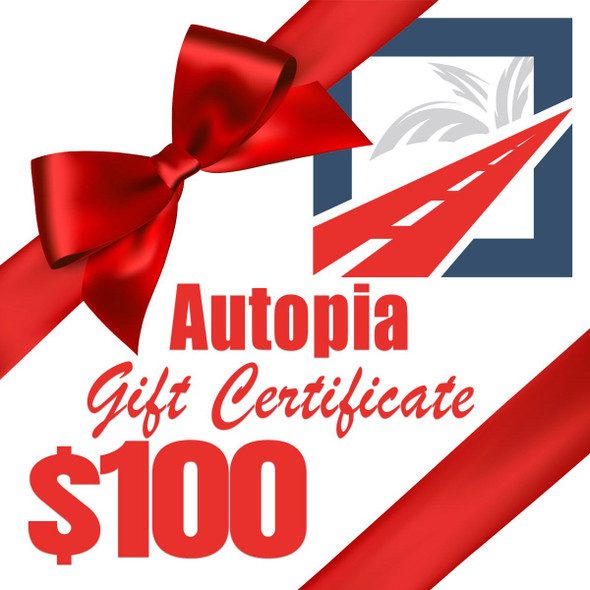 Autopia Car Care Gift Certificate - 100 Dollars