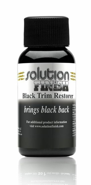 Solution Finish Black Plastic and Vinyl Restorer 1 oz.