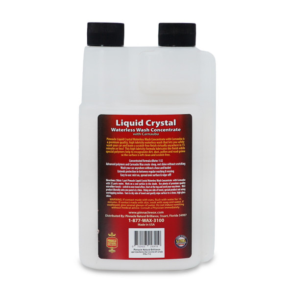 Pinnacle Liquid Crystal Waterless Wash Concentrate with Carnauba