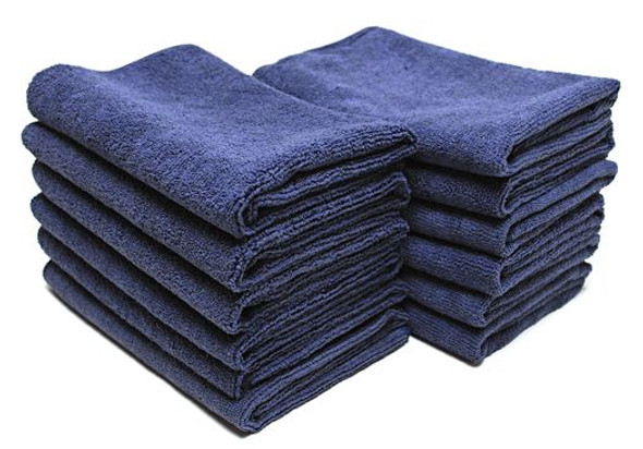 Cobra Indigo All Purpose Microfiber Towels- 12 Pack