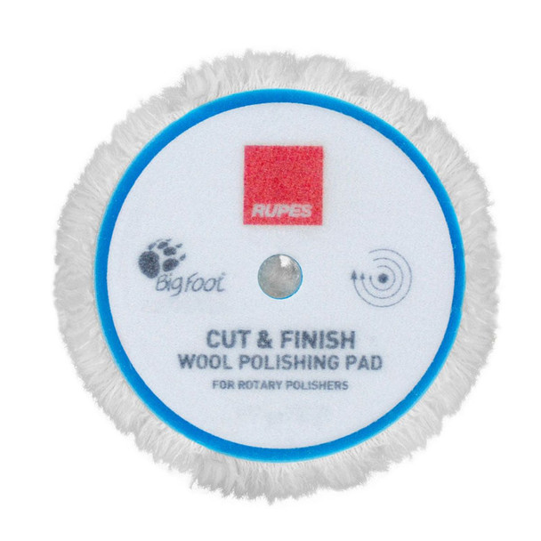 RUPES Cut and Finish Wool Rotary Backing Pad - 6 Inch