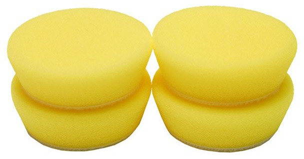 2 inch Light Yellow Polishing Foam Pad - 4 Pack