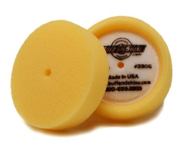Buff and Shine 3 inch Yellow Medium Cutting Grip Pad - 2 Pack