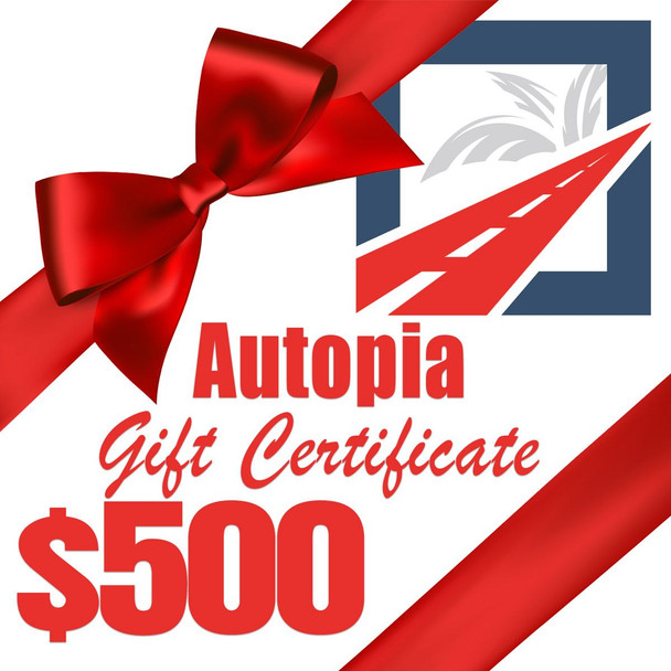 Autopia Car Care Gift Certificate - 500 Dollars