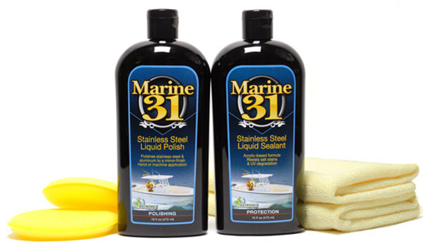 Marine 31 Stainless Steel Polish and Sealant Combo