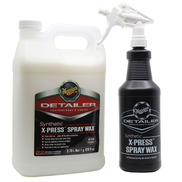 Meguiars D156 Synthetic X-press Spray Wax Bundle