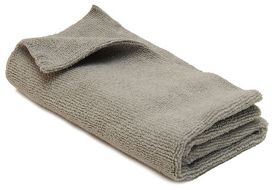 Thick Edgeless Microfiber Towel, Gray