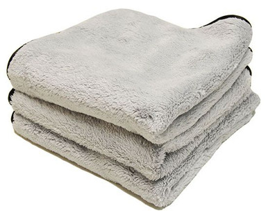 Cobra Gun Metal Elite Microfiber Towels with Absorbent Banding, 3 Pack 