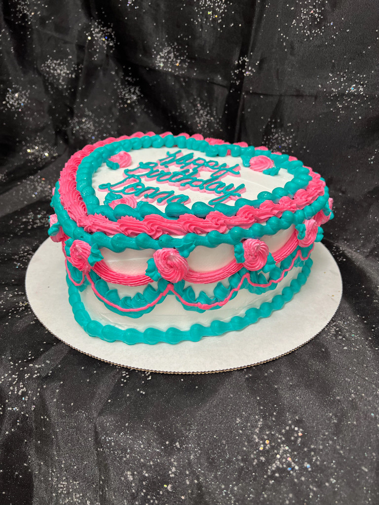 Vintage Heart Cake Petite Rose