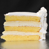 LEMON RICOTTA: moist layers of Yellow cake filled with zesty lemon custard and Ricotta cannoli cream. Add $5.