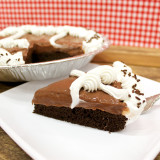 Chocolate Chocolate Rum Cake Pie