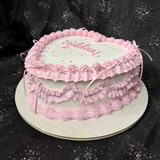 Vintage Heart Cake Ruffle