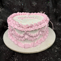 Vintage Heart Cake Ruffle