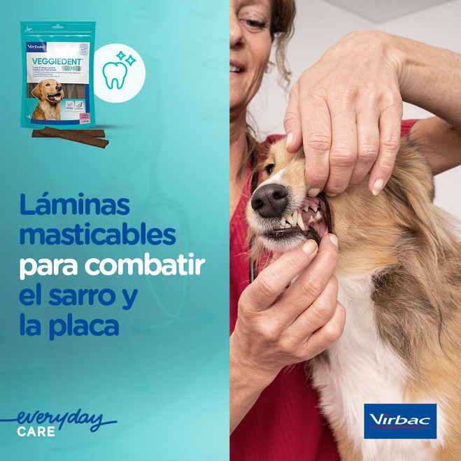 Láminas masticables para combatir el sarro y placa de los perros