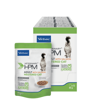 Wet Adult Neutered with Salmon – Comida húmeda para gatos - 12x85gr