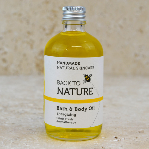 Energizing aromatherapy bath & body oil