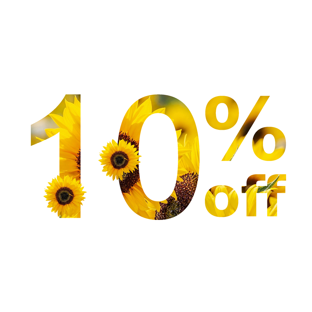10% OFF ALL WEEKEND