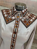 Champagne, Copper, Brown and Black All Day Show Shirt - Ladies Size Small/Medium