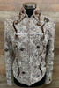 Tan, Cream and Chocolate Brown Show Jacket - Ladies Size Medium