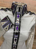 Silver, Black and Shades of Purple - Ladies Size Small