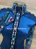 Blue, Purple, Silver, Black, Turquoise and Green - Ladies Size Medium