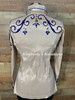 Champagne, White, Gold, Royal Blue and Black - Ladies Size Medium