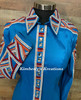 Turquoise, Orange, Red and White All Day Show Shirt - Ladies Size Extra Large