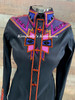 Black, Shades of Orange, Fuchsia, Raspberry, Aubergine, and Royal Lilac All Day Show Shirt - Ladies Size Small/Medium