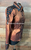 Copper, Teal and Black All Day Show Shirt - Ladies Size Large