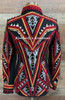 Black, Red, Orange, and Gray Show Jacket - Ladies Size Medium