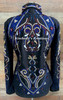 Black, Royal, Burgundy, White and Gold Show Jacket - Ladies Size Extra Large