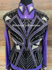Black, Purple, and White Show Vest - Ladies Size 2x/3x