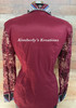 Burgundy, Blue, Gray, White, Black and Rose All Day Show Shirt by Winning Investment - Ladies Size Medium/Large