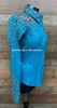 Turquoise and Silver All Day Show Shirt - Ladies Size Large