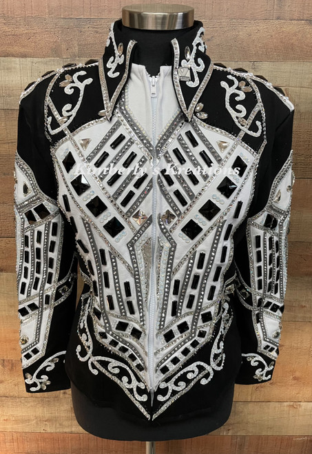 Black and White Show Jacket - Ladies Size 1X