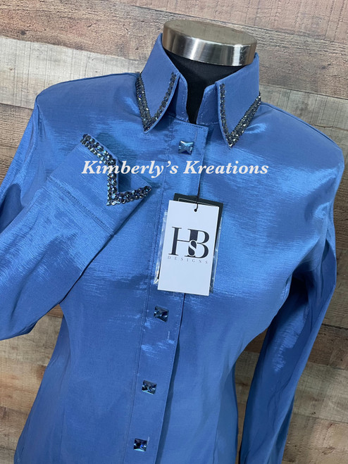 Periwinkle Blue All Day Show Shirt - Ladies Size Medium/Large