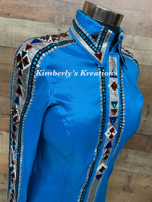 Turquoise All Day Show Shirt - Ladies Size Medium Turquoise All Day Show Shirt - Ladies Size Medium