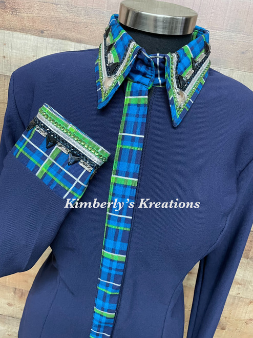 Navy All Day Show Shirt - Ladies Size Large/Extra Large