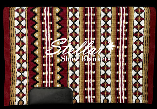 Red Earth, Tan, Gold, White and Black - 34 x 44