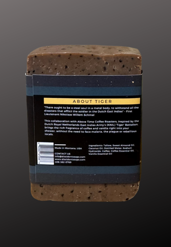 Coffee & Vanilla scented tallow soap bar