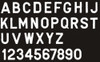 GOTHIC LETTER-WHITE Z-10PACK
