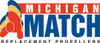 Michigan 161004 14-1/4 Michigan Match 3-Blade Aluminum Propellers