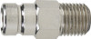 Moeller 3350310 Chrome/Brass Fuel Connectors Tank Fitting - Male