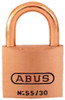 PADLOCK BRASS 1-1/4IN 55/30MBC