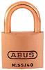 PADLOCK BRASS 1-1/2IN 55/40MBC