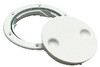 Seachoice Twist Lock Deck Plate, Arctic White, 4 1/2" O.D.