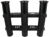 ROD RACK-HOLDS THREE-BLACK