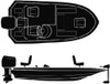 17'6  WIDE BASS BOAT COVER